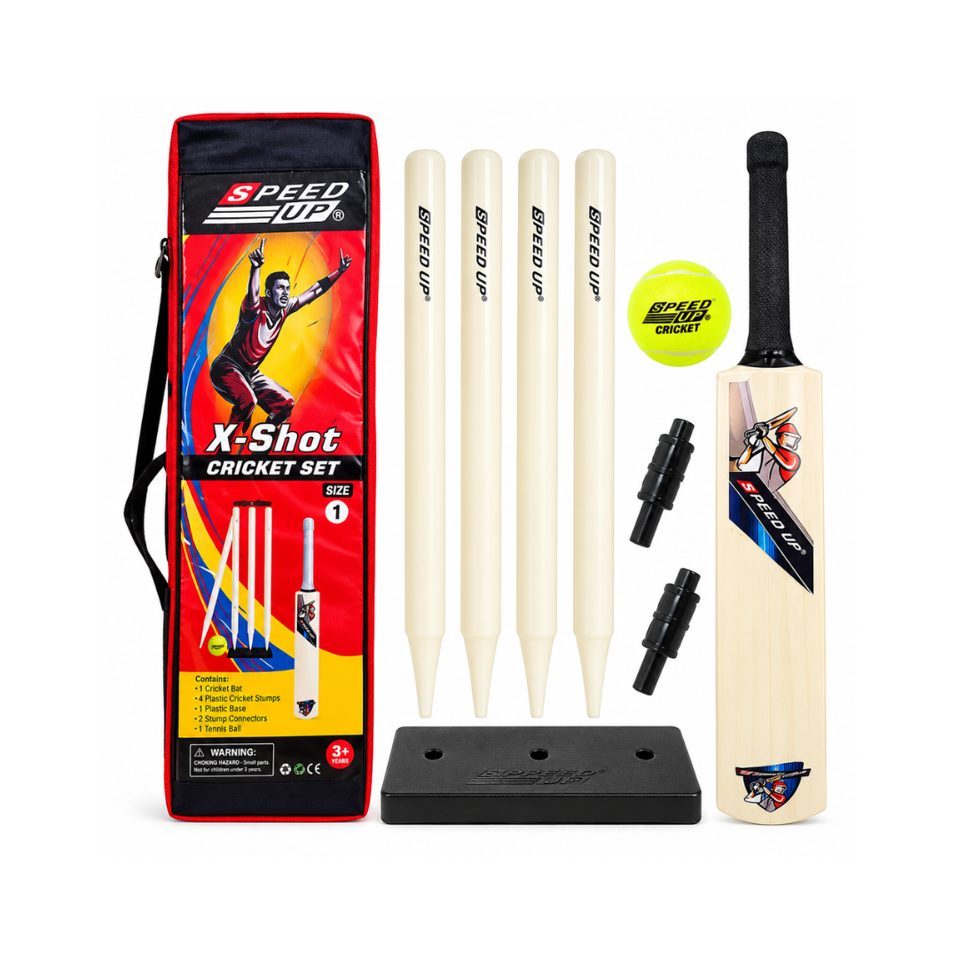 Speed Up X-Shot Combo Box Cricket Kit for Kids Size-1