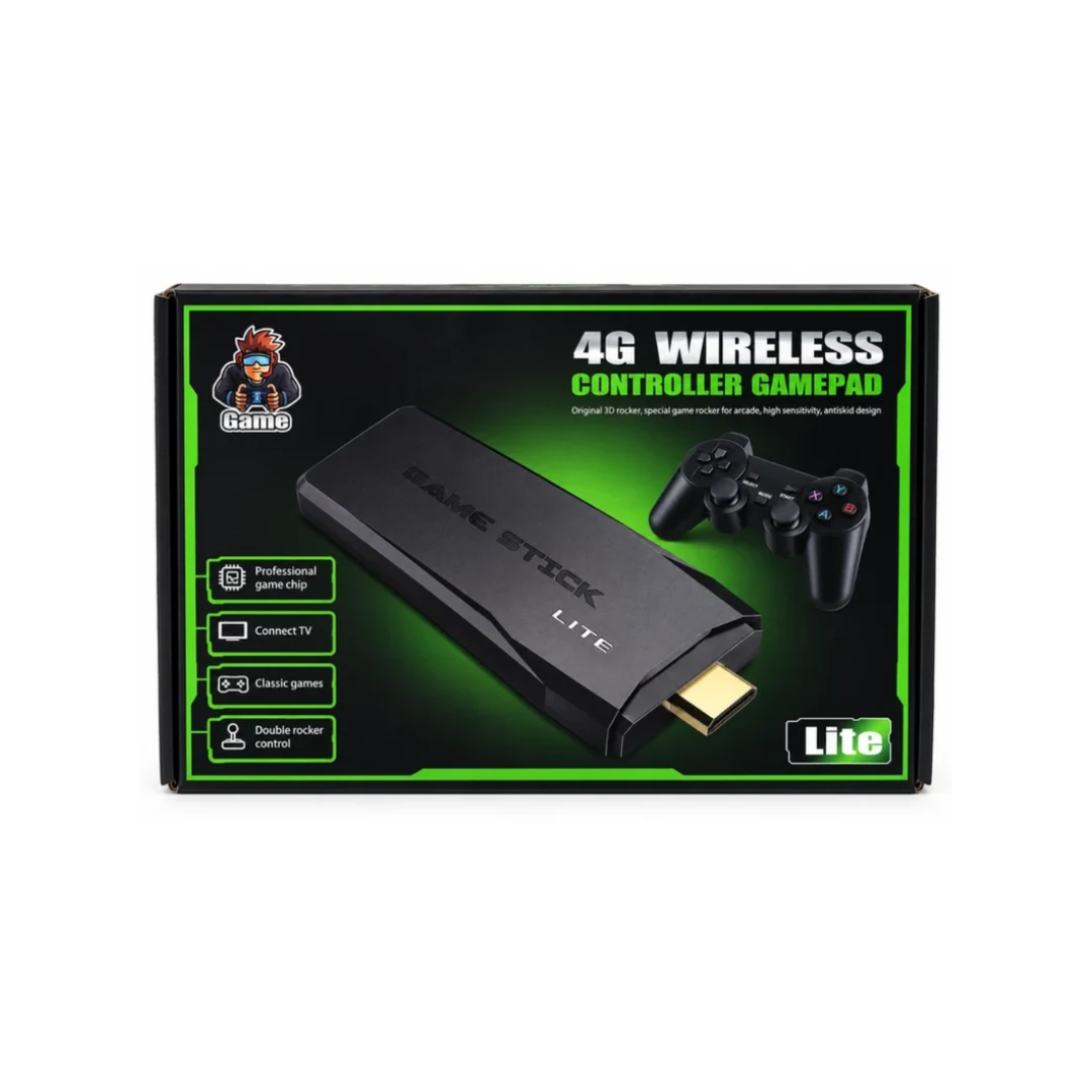 AD300 2.4G Wireless Video Game Console Lite with Dual Controllers – TV Gaming Stick
