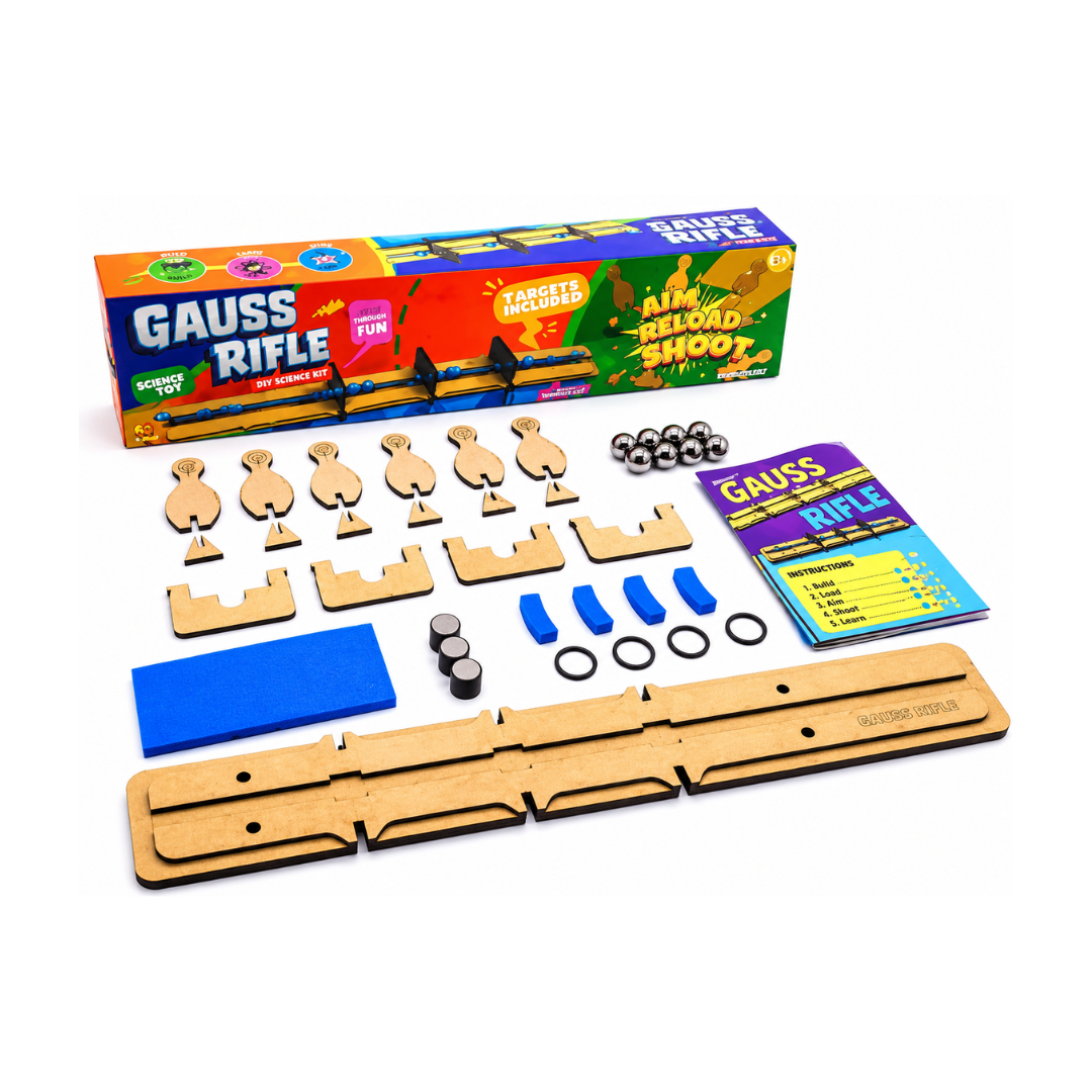 Be Crevtive Magnetic Gauss Rifle DIY Toy