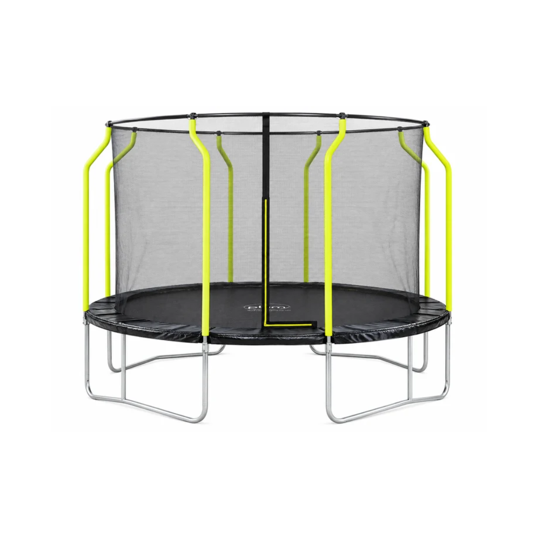 Plum Wave 14ft Springsafe Trampoline with Safety Enclosure | Black Outdoor Trampoline