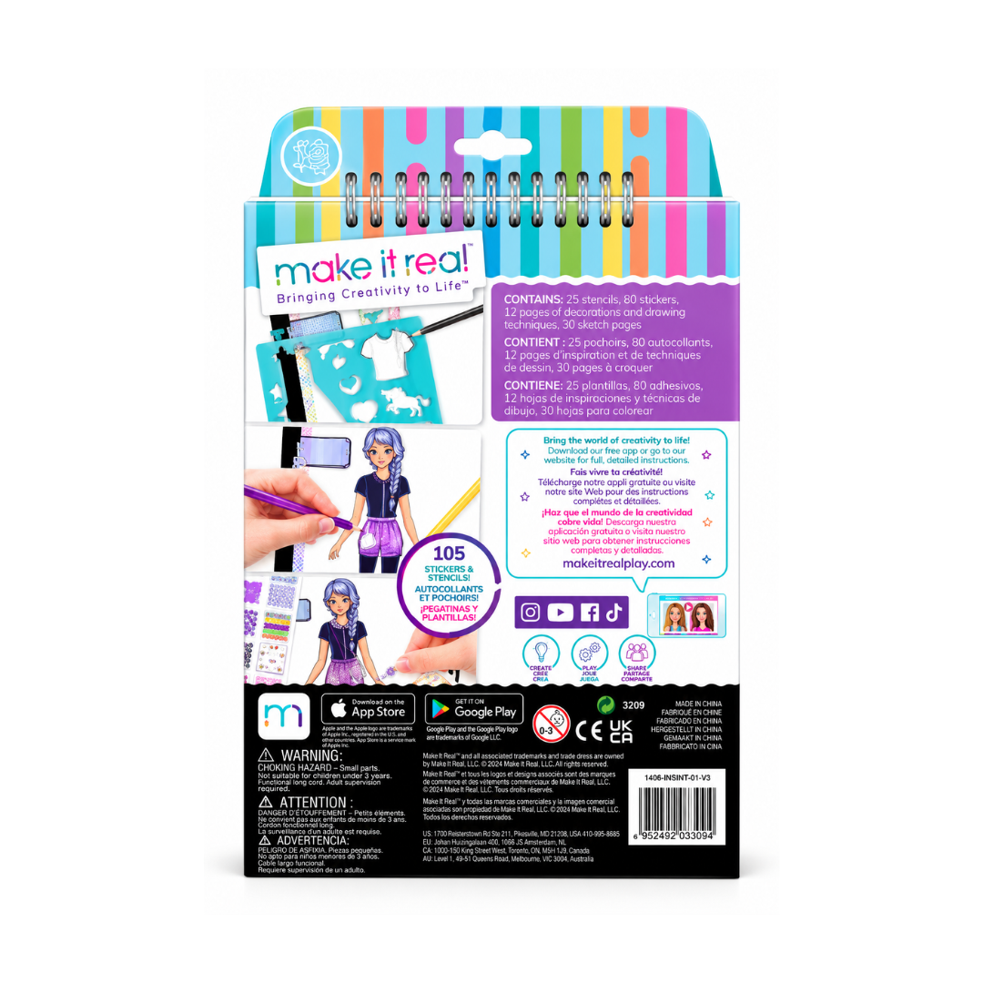 Make It Real- Fashion Design Sketchbook: Pastel Pop!
