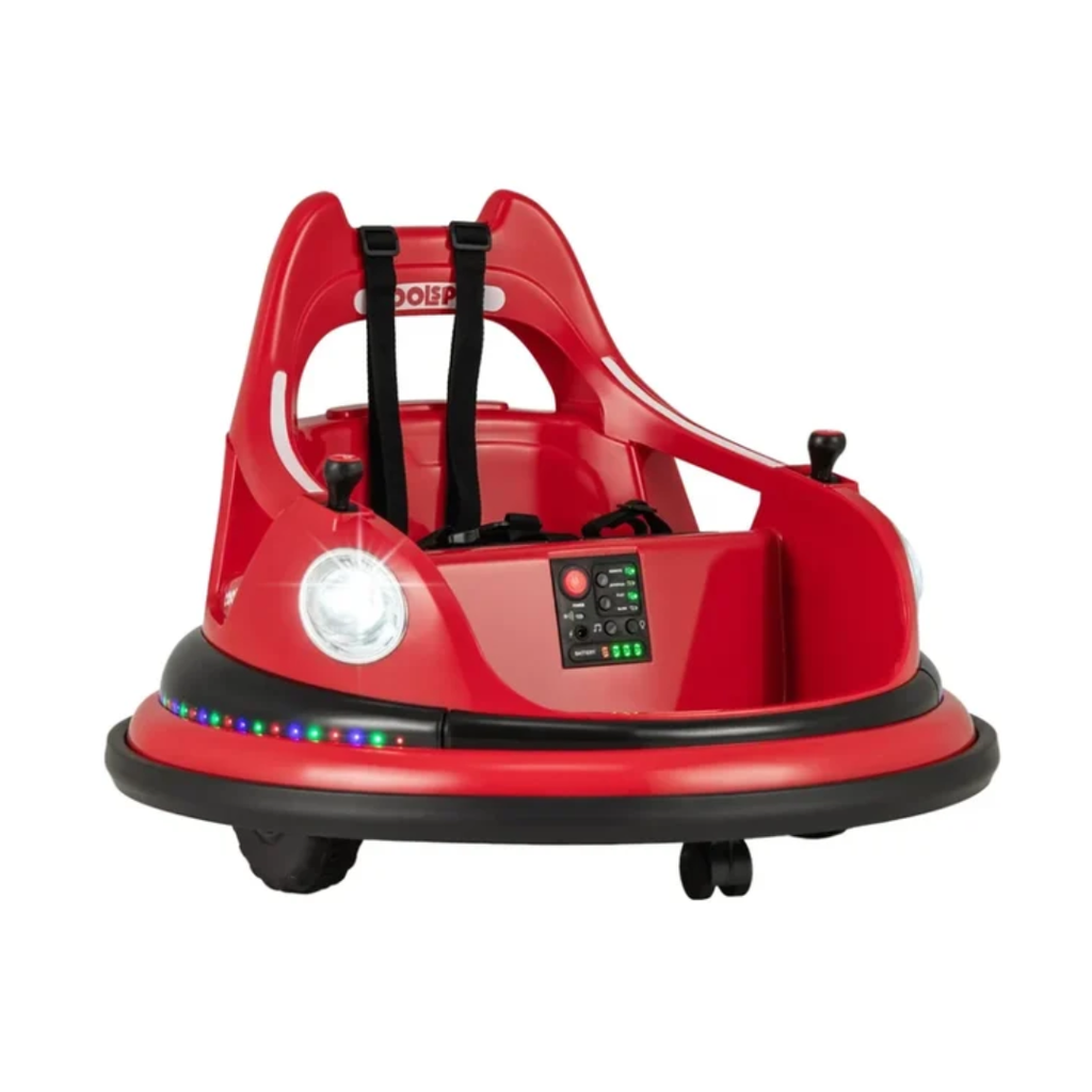 EMotorad Formula Fun Dash Car 12V Electric Bumper Car for Kids – Rechargeable Ride-On Car Red