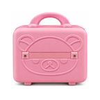 Rilakkuma Bear Hard Shell Makeup & Travel Organizer Case with Handle – Pink (30cm)