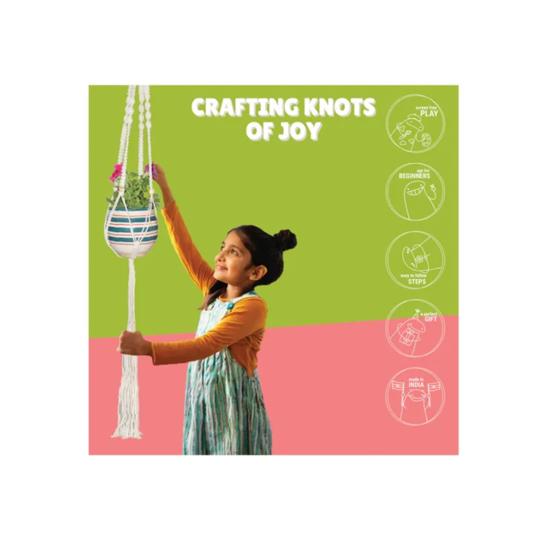 Kalakaram Macrame Plant Hanger Kit