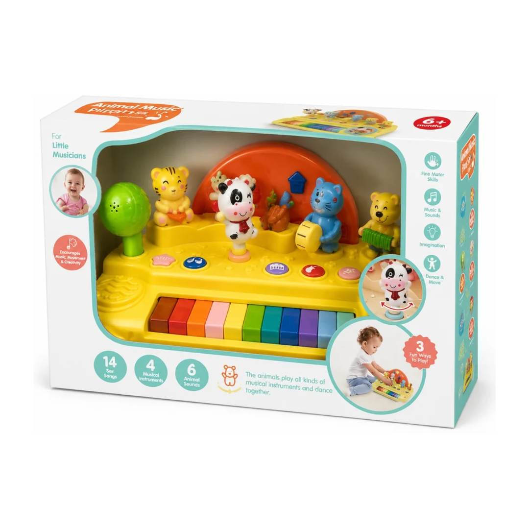 Musical Animal Piano Activity Toy for Babies | Lights, Sounds & Dancing Animals