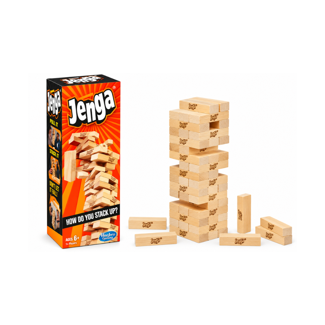 Hasbro Gaming Original Jenga Game, Jenga Stacking Tower Game