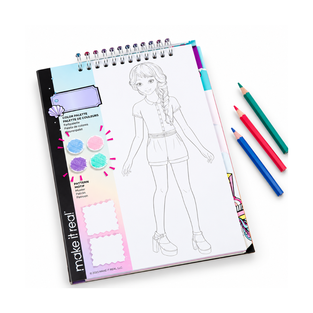 Make It Real- Fashion Design Sketchbook: Pastel Pop!