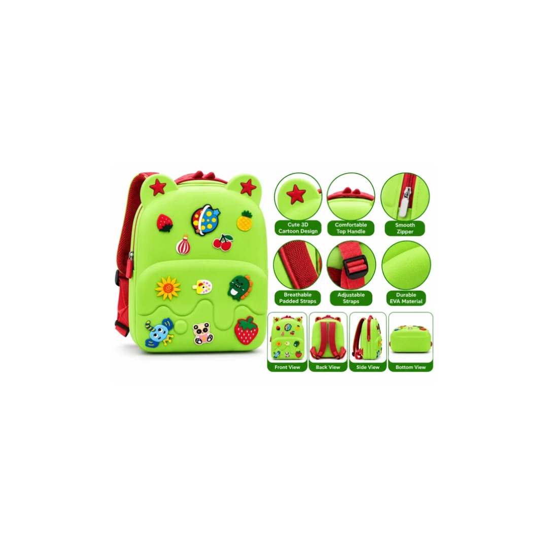 Cute 3D Cartoon Kids Backpack | Lightweight Kids Bag for School