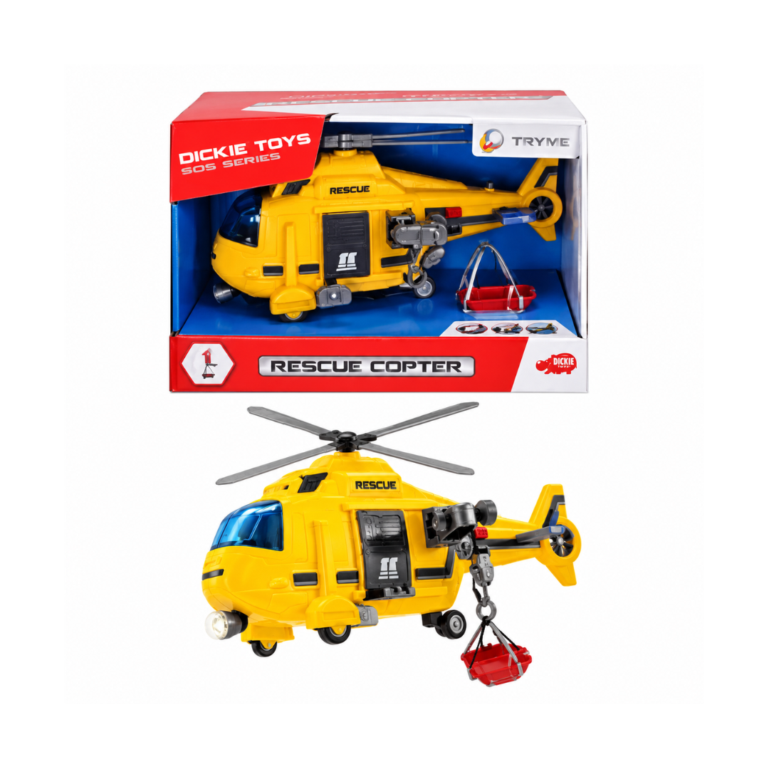 Dickie Toys Light and Sound Vehicle Rescue Copter