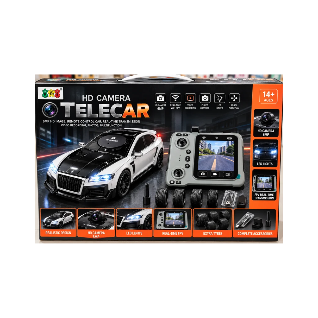Telecar HD Camera Remote Control Car with Display Remote Control & Spare Wheels