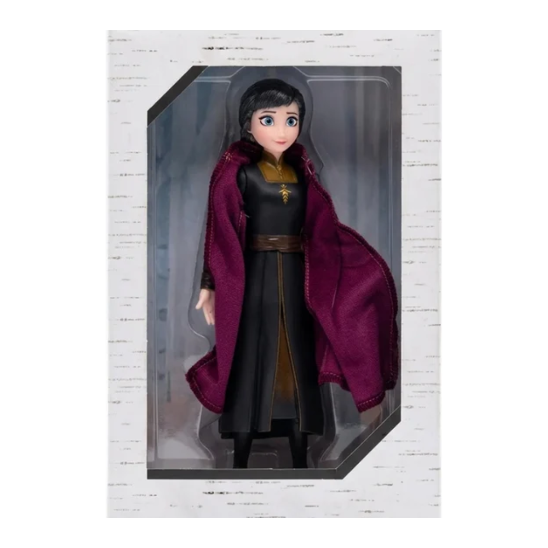 Elegant Princess Fashion Doll with Royal Purple Cape & Black Dress