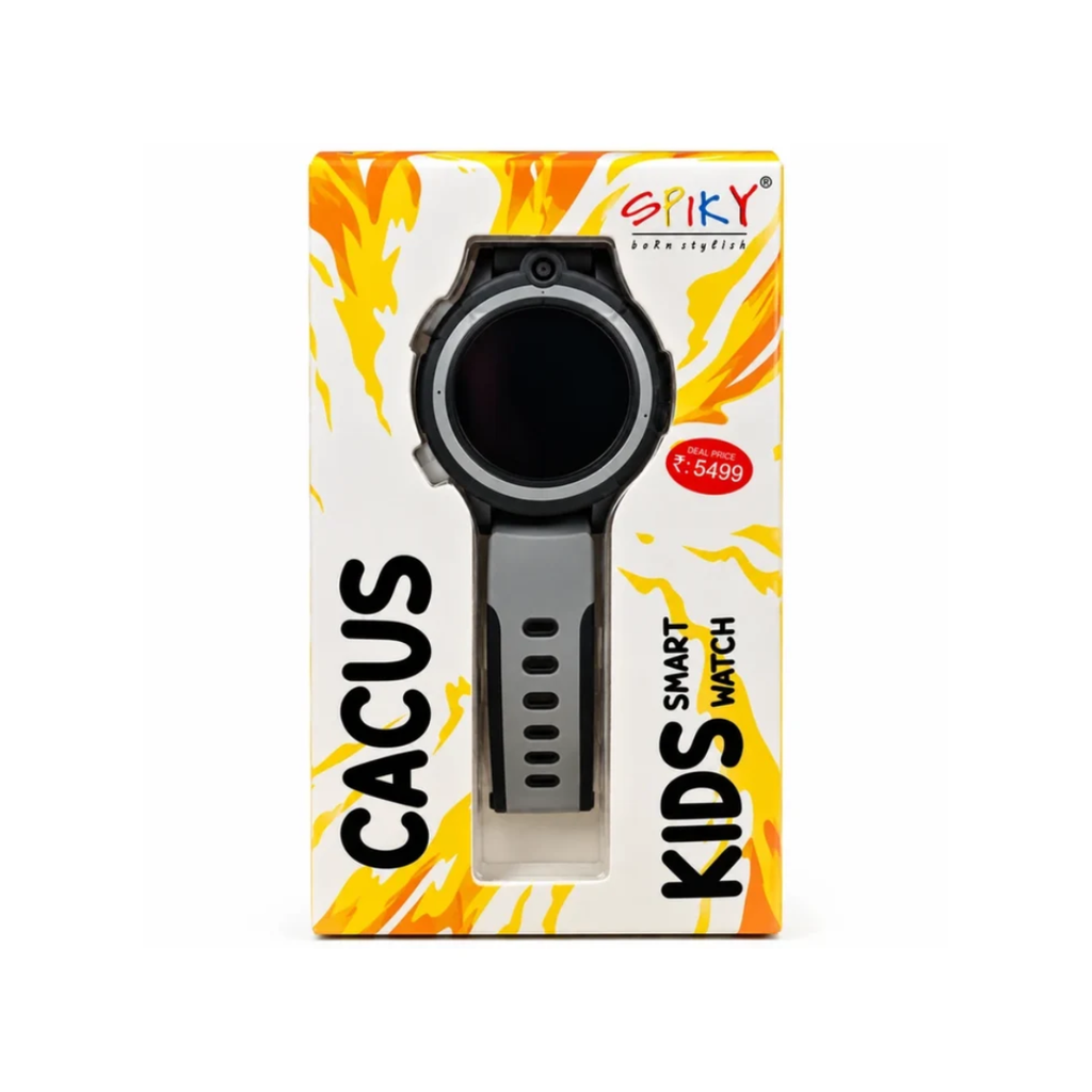 Spiky Cacus Kids 4G Smart Watch - Black