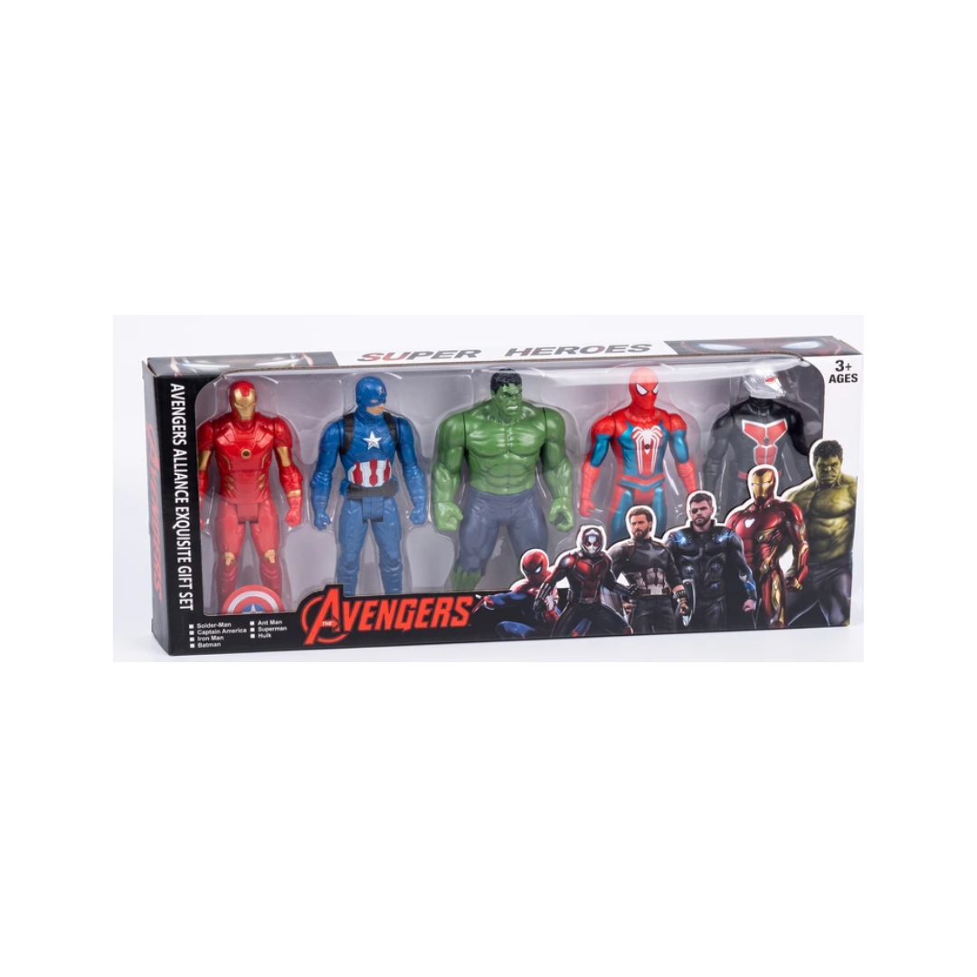 Avengers Superhero Action Figure Set – 7-Piece Character Gift Set for Kids 3+