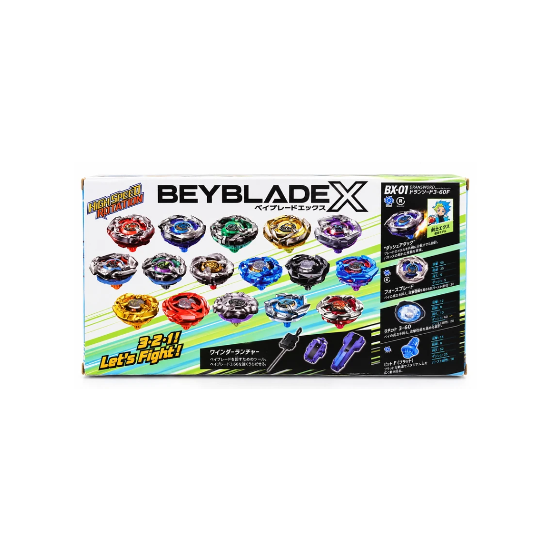 Beyblade X BX-01 Dran Sword Spinning Top Battle Toy Set