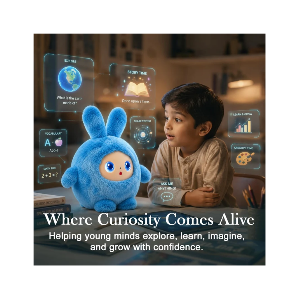 AI Intelligent Talking Plush Toy with Interactive Dialogue for Kids 3+ Years Assorted Color