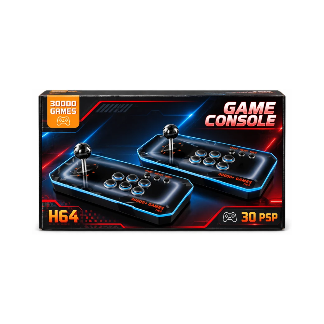 H64 Game Console 30 PSP with 30000 Games – Dual Joystick Retro Gaming Console