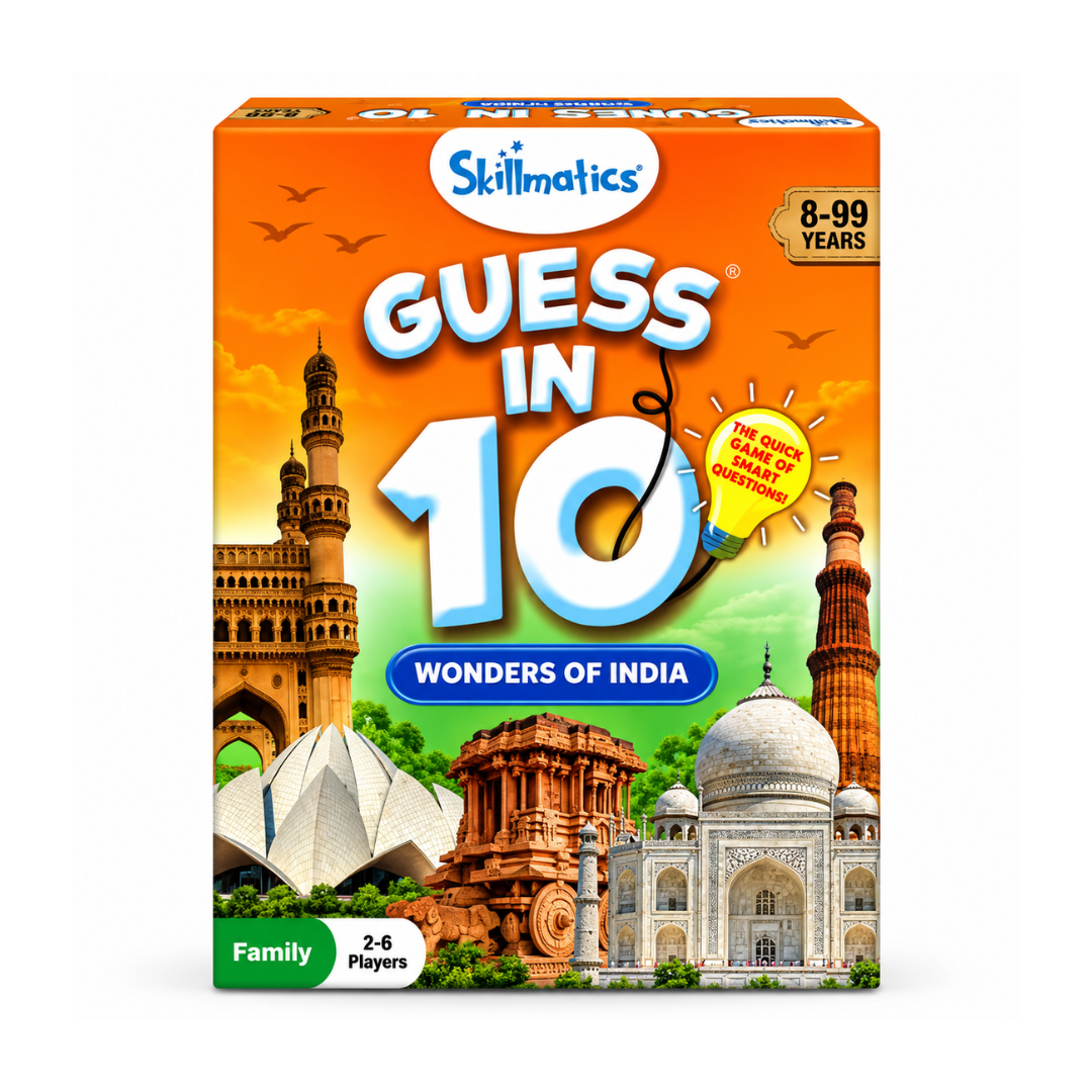 Skillmatics Guess in 10: Wonders of India Trivia card game