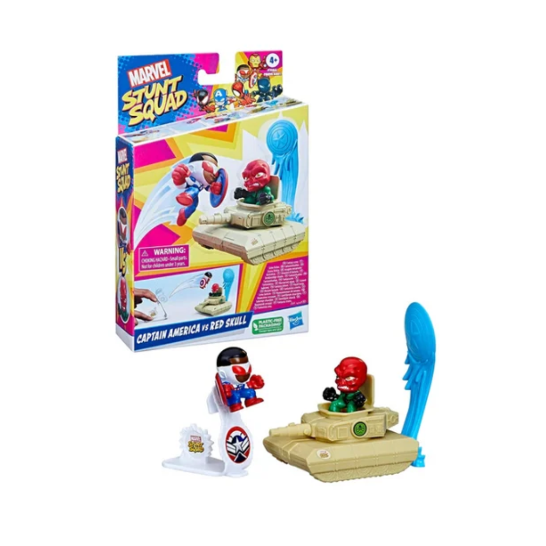 Hasbro Marvel Stunt Squad 1.5-Inch Captain America vs. Red Skull Playset