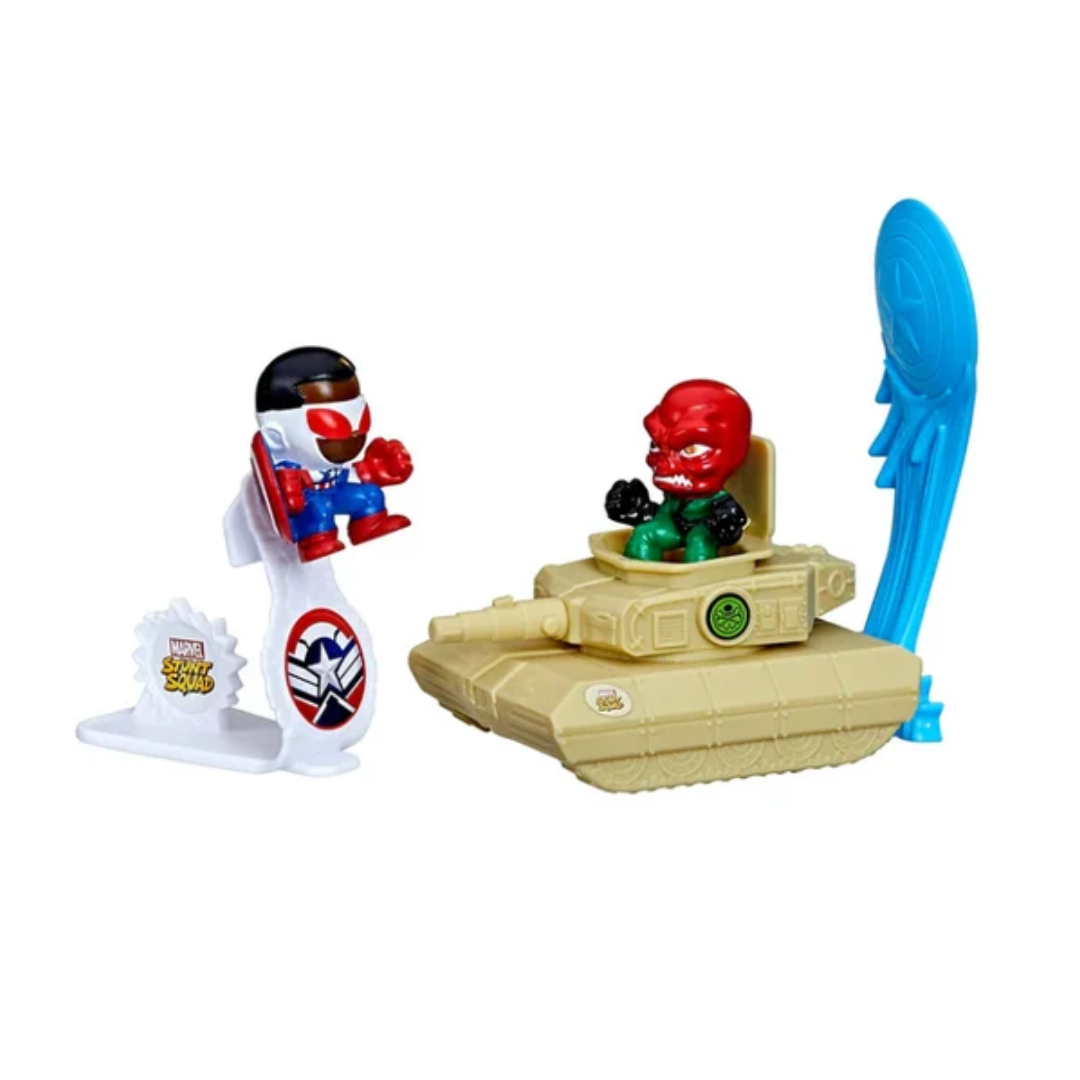 Hasbro Marvel Stunt Squad 1.5-Inch Captain America vs. Red Skull Playset
