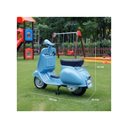 Emotorad Formula Fun Vespa 12V Electric Ride-On Scooter for Kids – 3 to 6 Years Blue