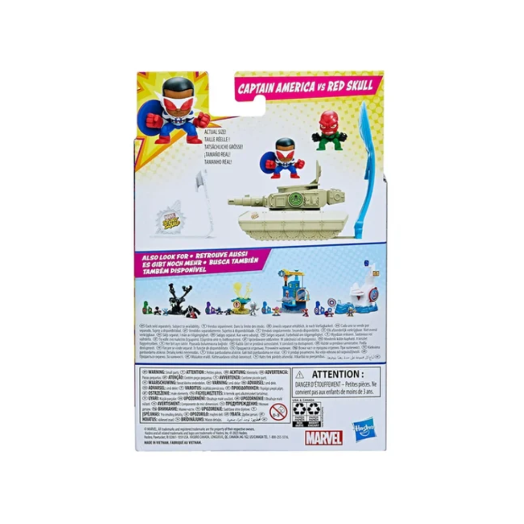 Hasbro Marvel Stunt Squad 1.5-Inch Captain America vs. Red Skull Playset
