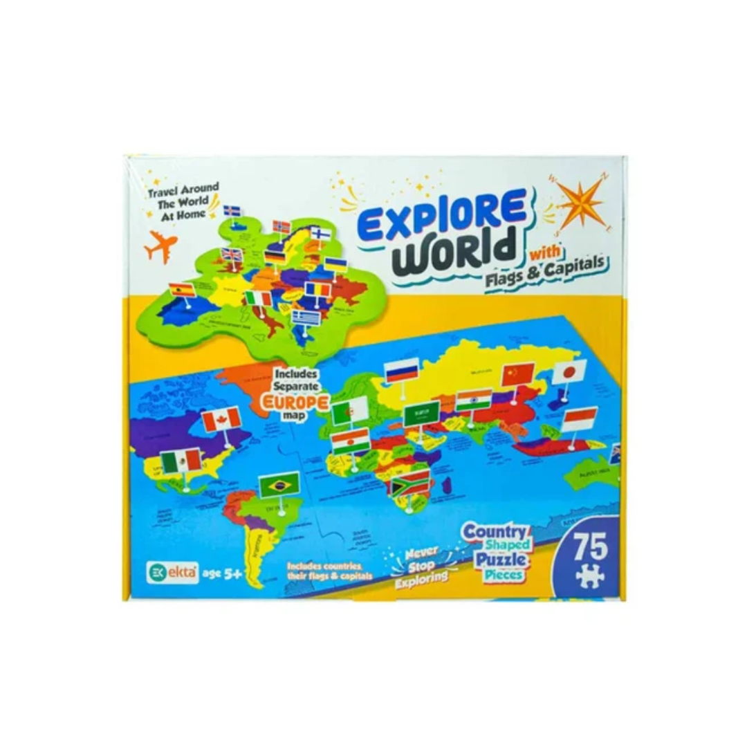 Ekta Explore World with Flags & Capitals