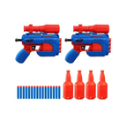 Hasbro Nerf Alpha Strike Optic QS-4 Duel Targeting Set ,22-Pieces ,Includes 2 Blasters, 4 Half-Targets, 16 Official Nerf Darts