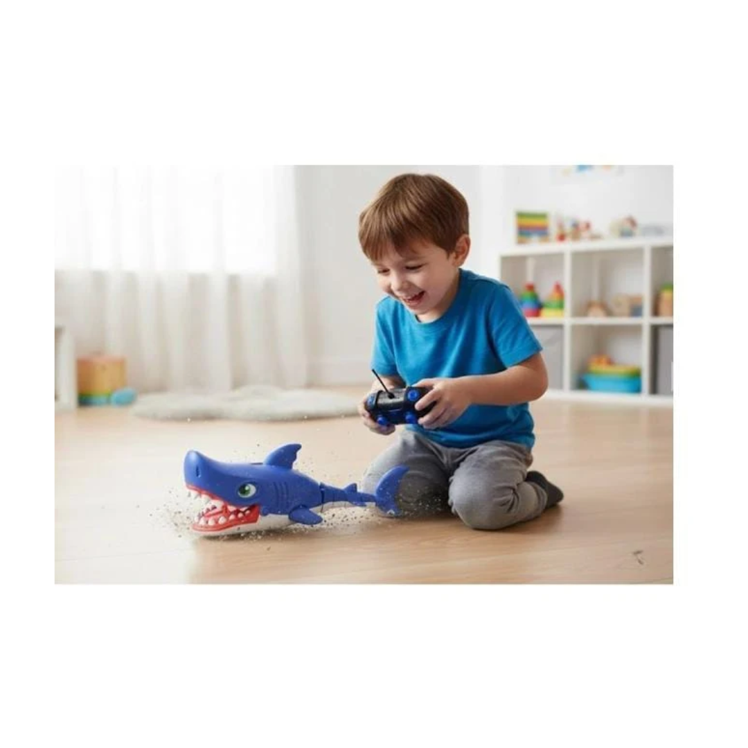 Remote Control Spray Stunt Shark Toy for Kids – RC Joyful Shark with Water Mist Spray, Lights, Realistic Sound & Flexible Body (Ages 4+)