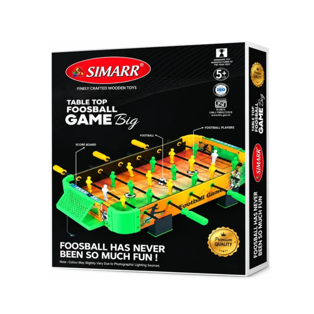 SIMARR Table Top Foosball Game Big Multiplayer Football Game for Kids 5+ Years