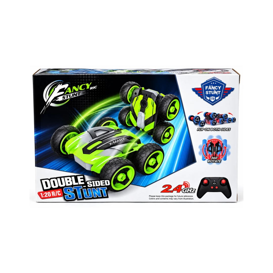 HB Toys Double Sided Stunt 1:20 RC Car – 2.4GHz Remote Control 360° Stunt Car