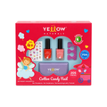 Yellow Naturals Cotton Candy Nail Kit for Kids 4+ Years – 205 Pieces