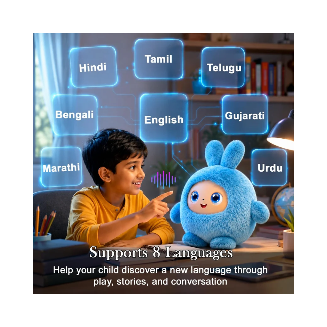 AI Intelligent Talking Plush Toy with Interactive Dialogue for Kids 3+ Years Assorted Color