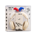 DMZ-10A Kids Cute Jester Wireless Over-Ear Headphones – White