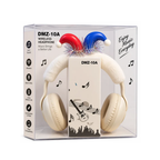 DMZ-10A Kids Cute Jester Wireless Over-Ear Headphones – White