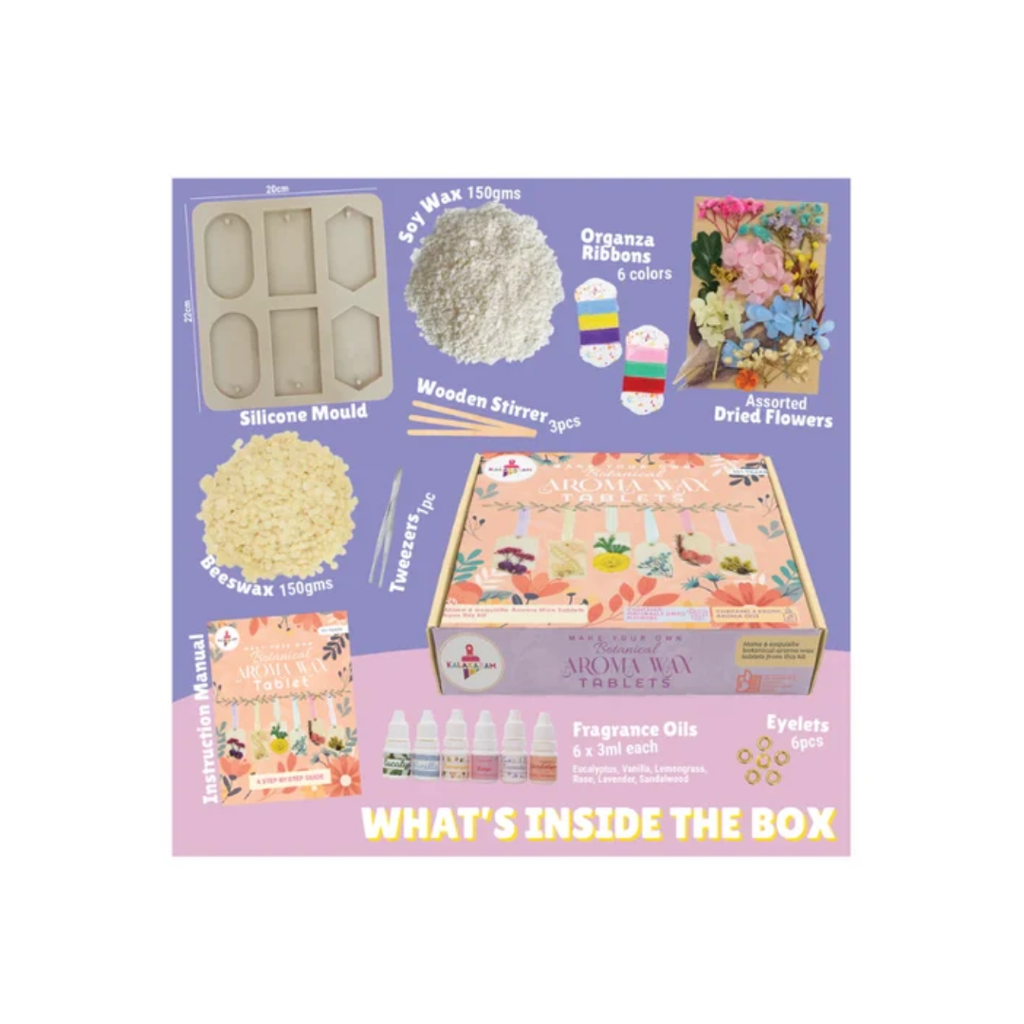 Kalakaram Botanical Aroma Wax Tablet Kit