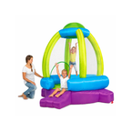 Plum Rocket Bouncer with Inflator & Storage Bag | Inflatable Bouncy Castle for Kids Ages 3–6 Years