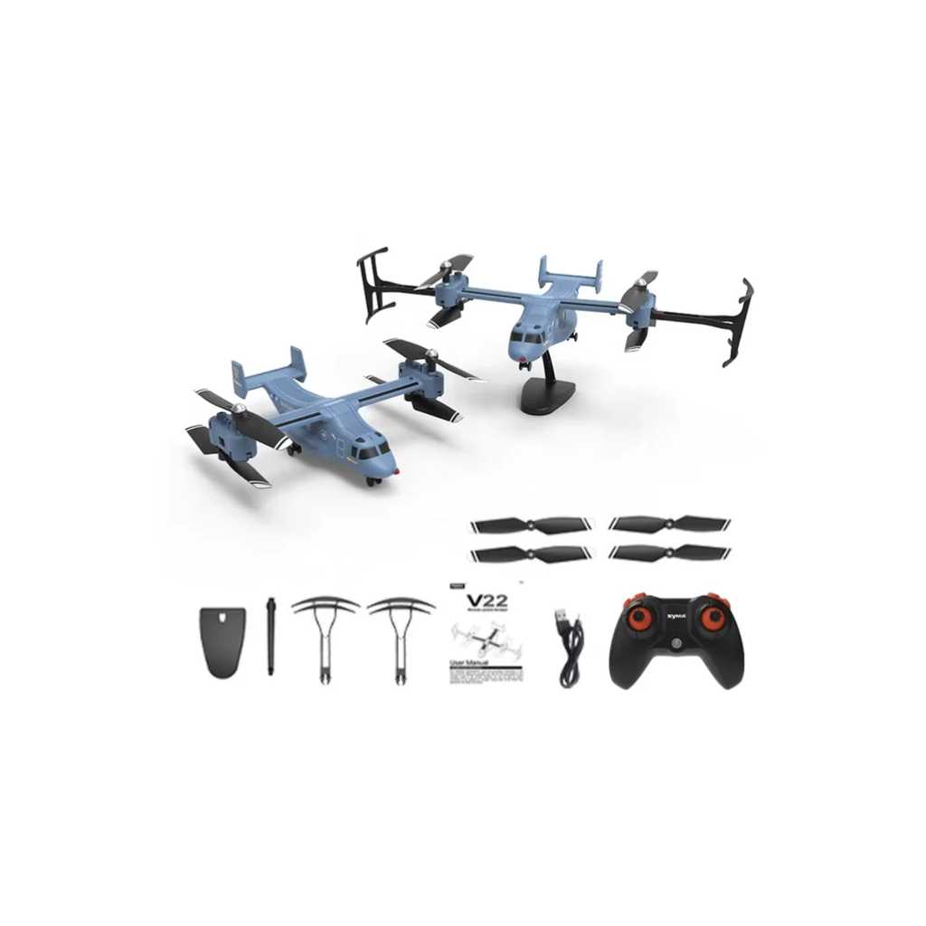 SYMA Osprey V22 Remote Control Aircraft – 2.4GHz RC Tilt-Rotor Aircraft with Gyroscope & Hover Function