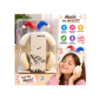 DMZ-10A Kids Cute Jester Wireless Over-Ear Headphones – White