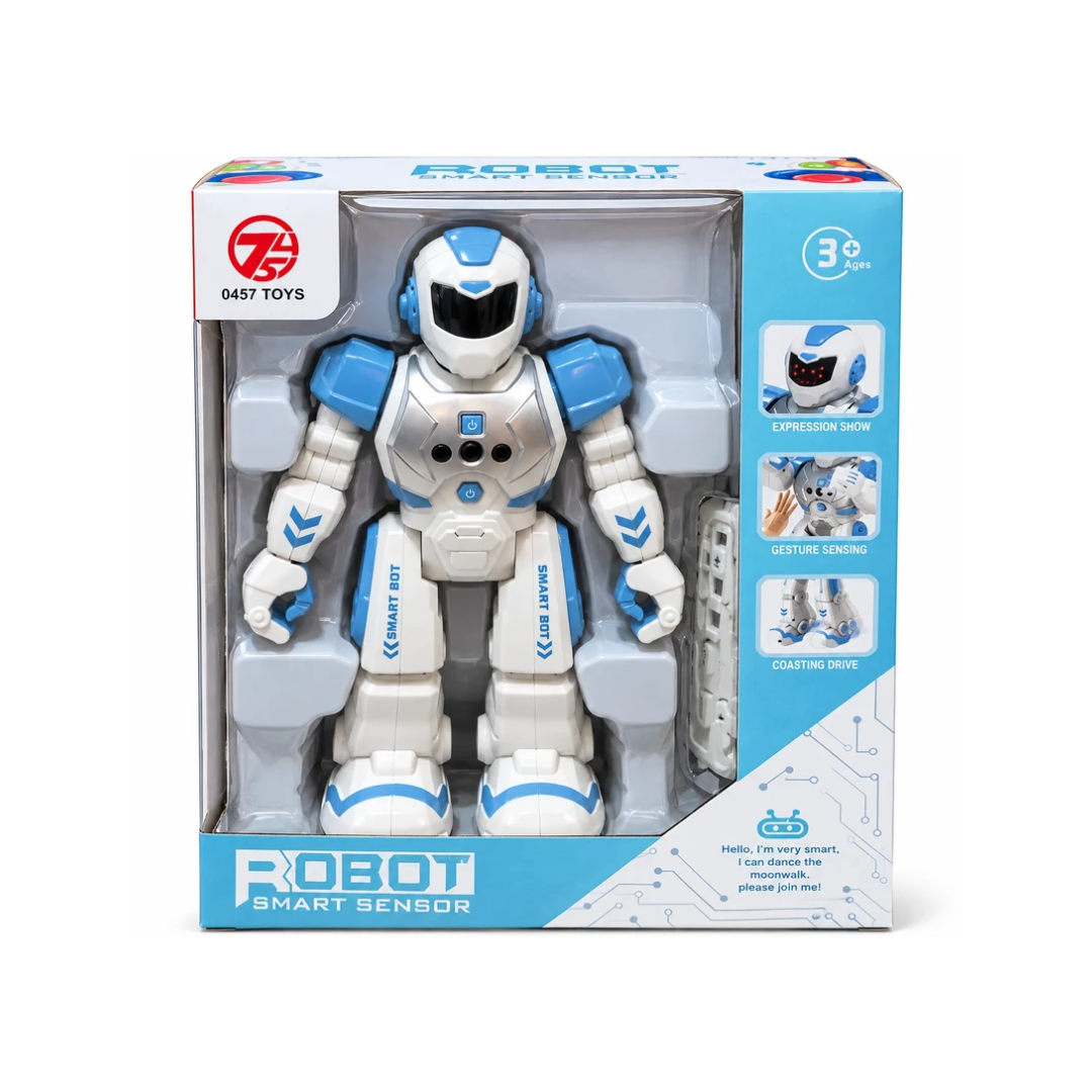 Smart Sensor Robot Toy with Gesture Sensing, Expression Show & Coasting Drive | Interactive Robot for Kids 3+ Years