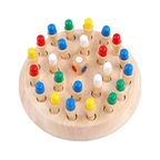 Simarr Wooden Memory Chess Game – Educational Memory & Brain Training Game for Kids 5Y+