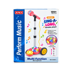 Performance Music Sing-Along Karaoke Player with Adjustable Microphone, Flashing Lights & Music Player for Kids, 18 Months+