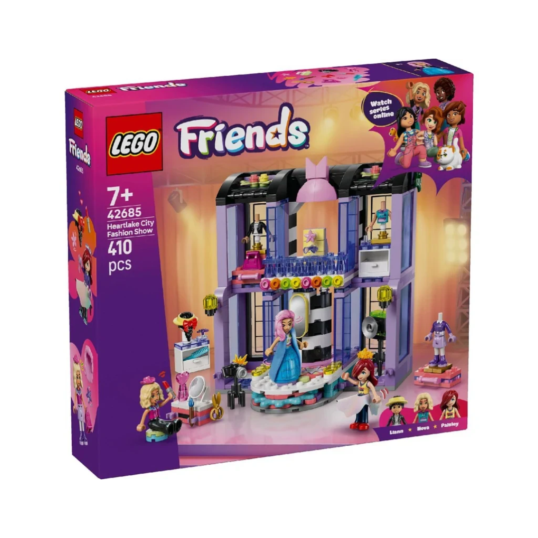 LEGO Friends Heartlake City Fashion Show Building Set 42685, 410 Pieces with 3 Minidolls – 7+ Years