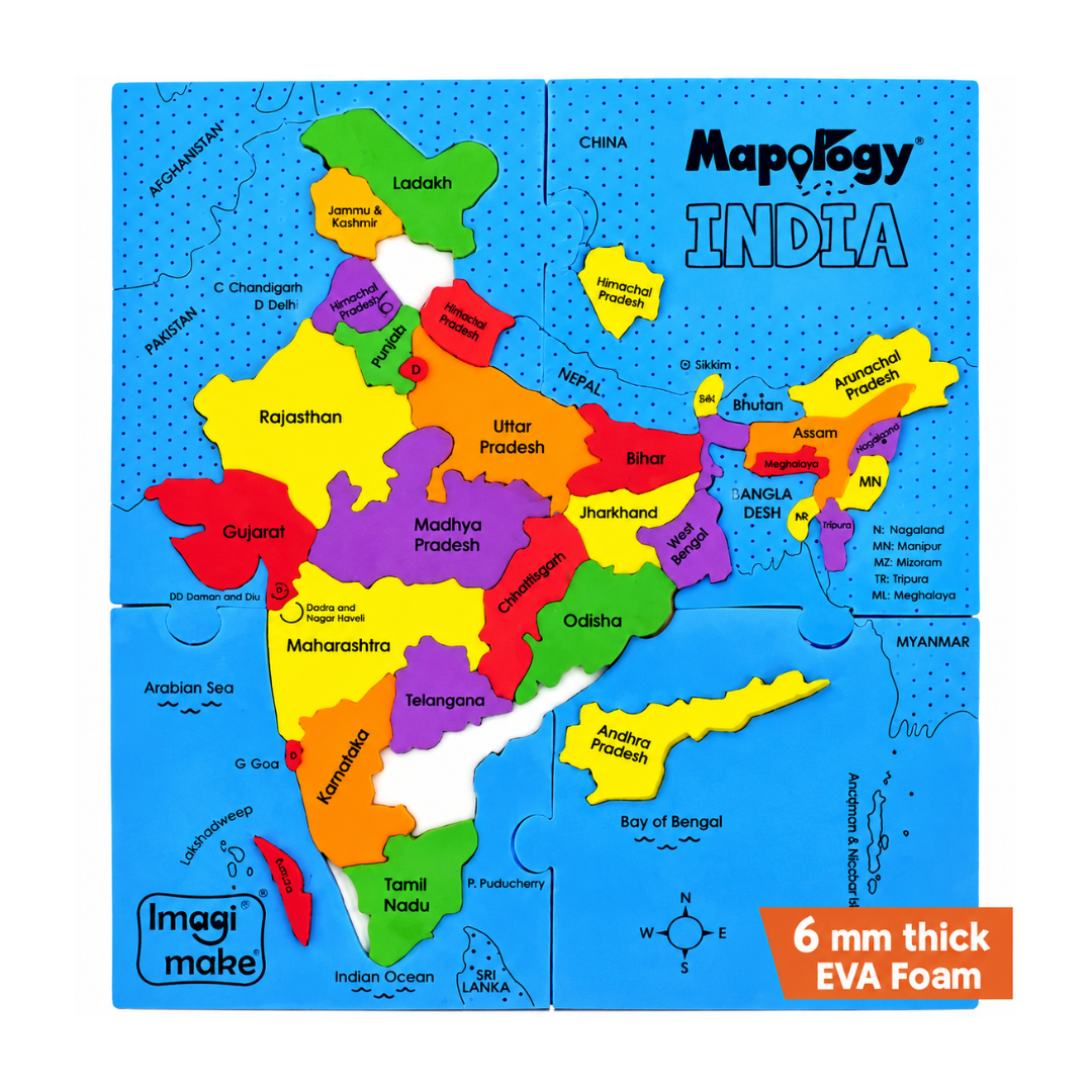 ImagiMake Mapology States of India Map Puzzle