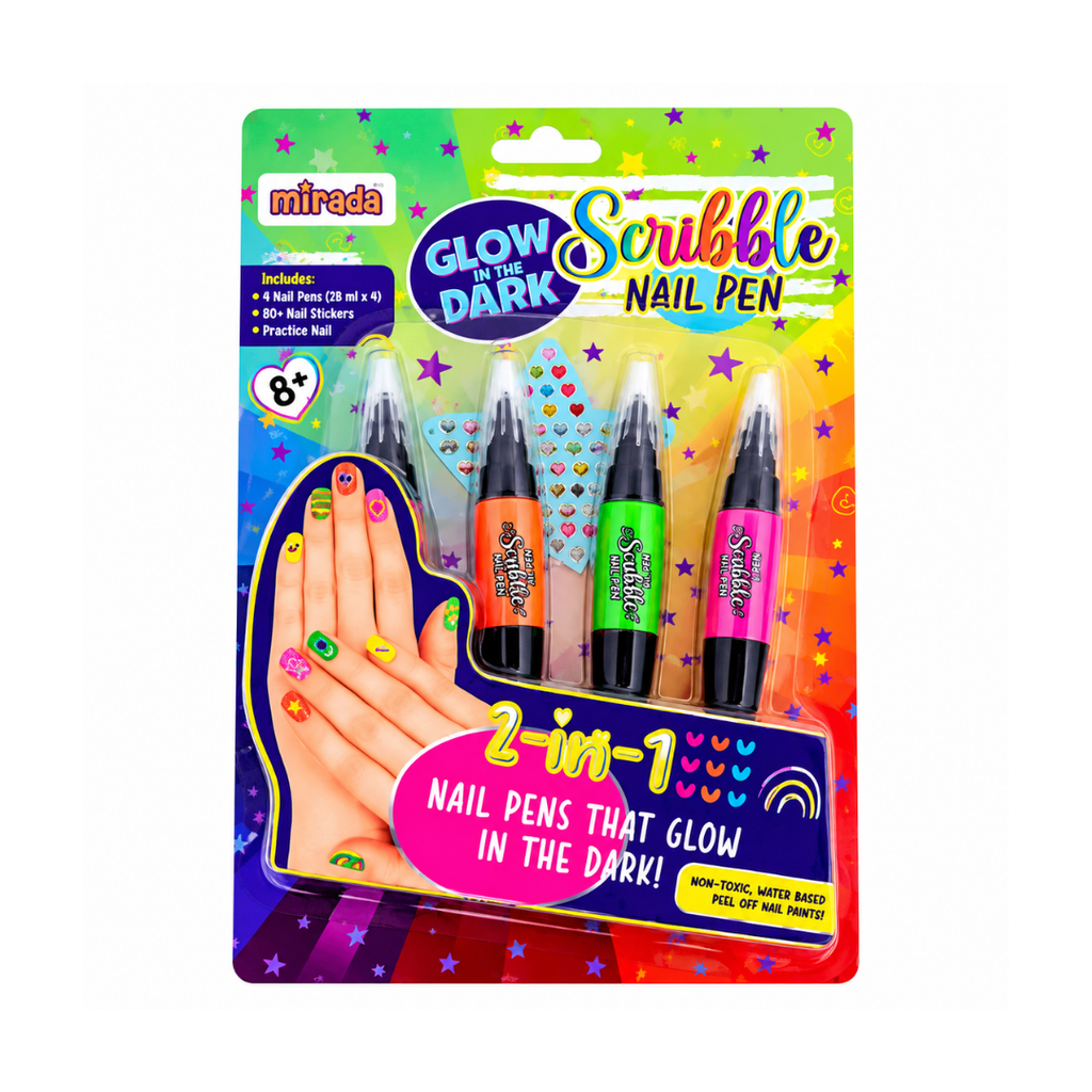 Mirada Glow in the Dark Scribble Nail Pen Nail Art Kit