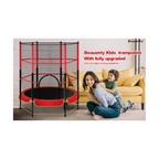 My First Trampoline with Safety Enclosure – Kids Recreational Trampoline | 140 cm Height