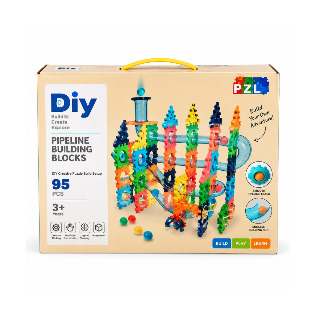 PZL DIY Pipeline Building Blocks 95pcs