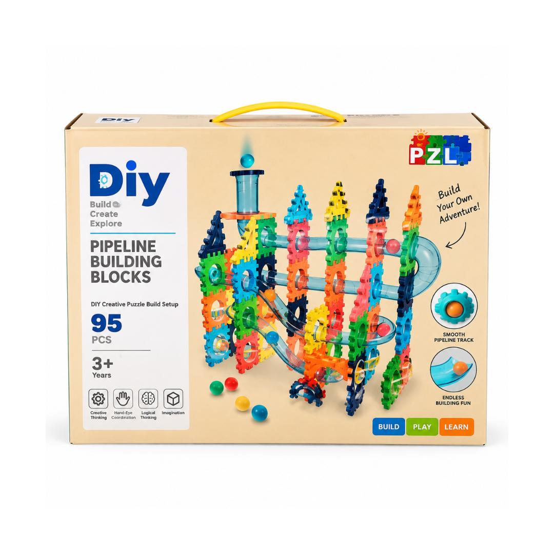 PZL DIY Pipeline Building Blocks 95pcs