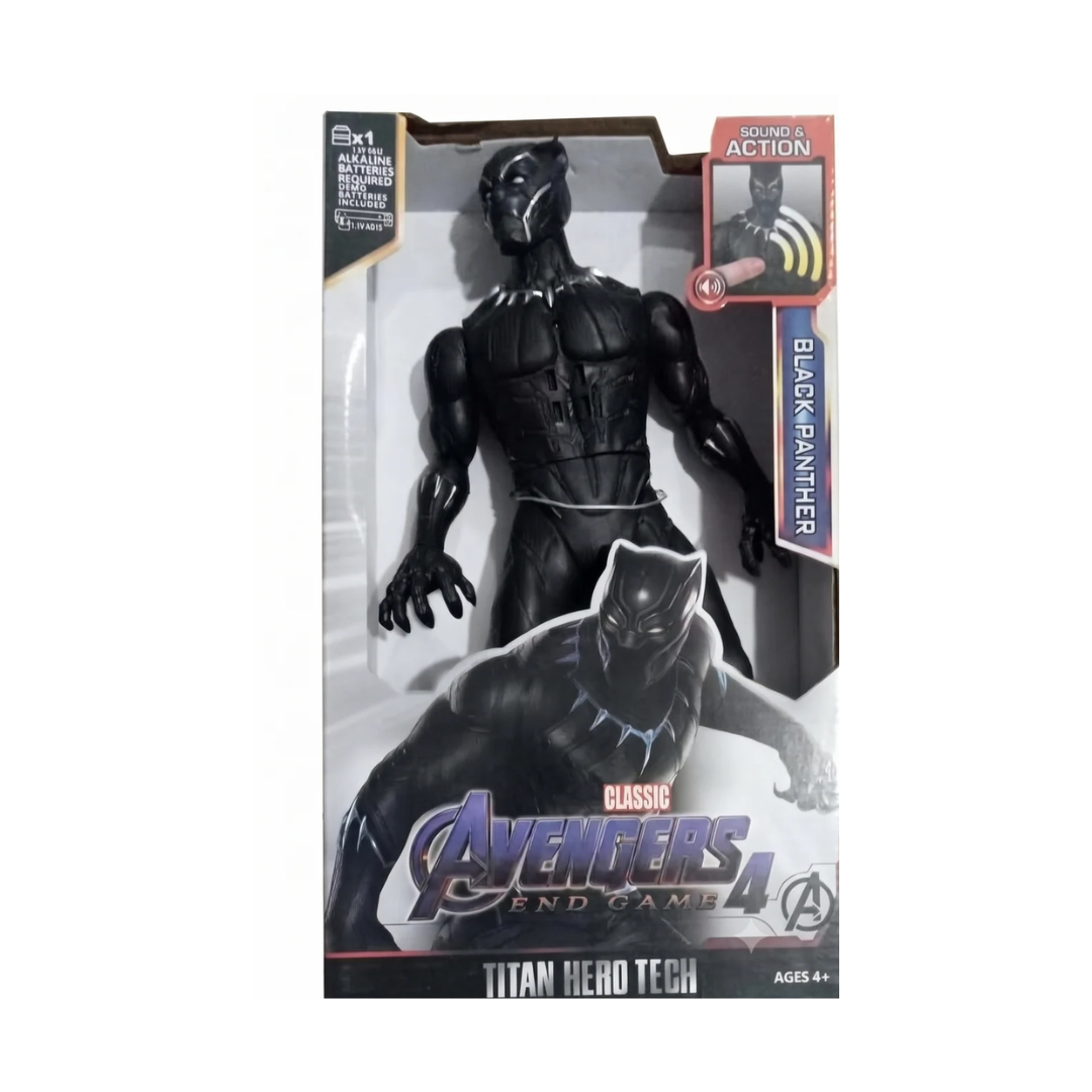 Black Panther Titan Hero Tech 10 Inch Action Figure with Sound – Avengers Endgame