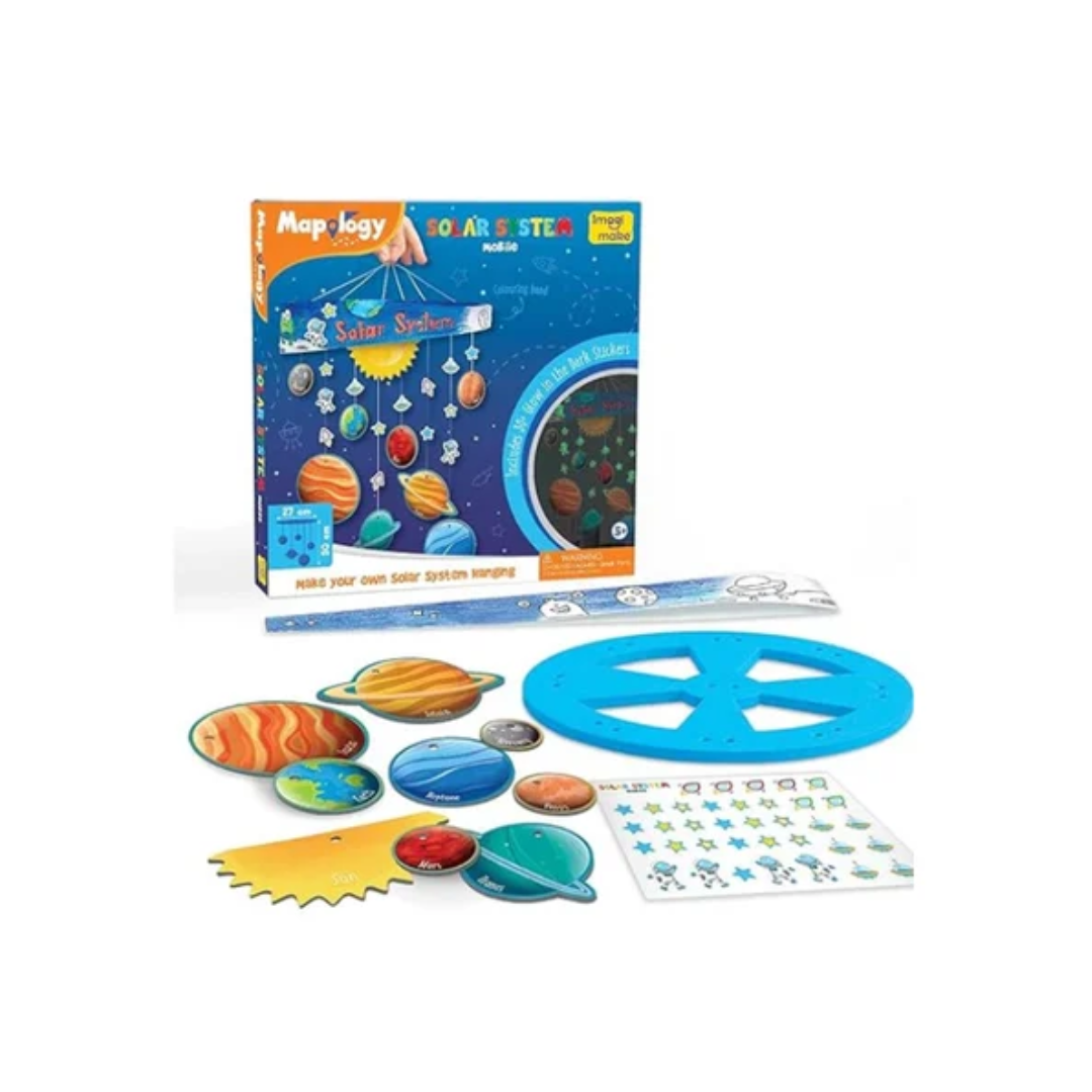Imagimake Mapology Solar System Mobile DIY Hanging Craft Kit