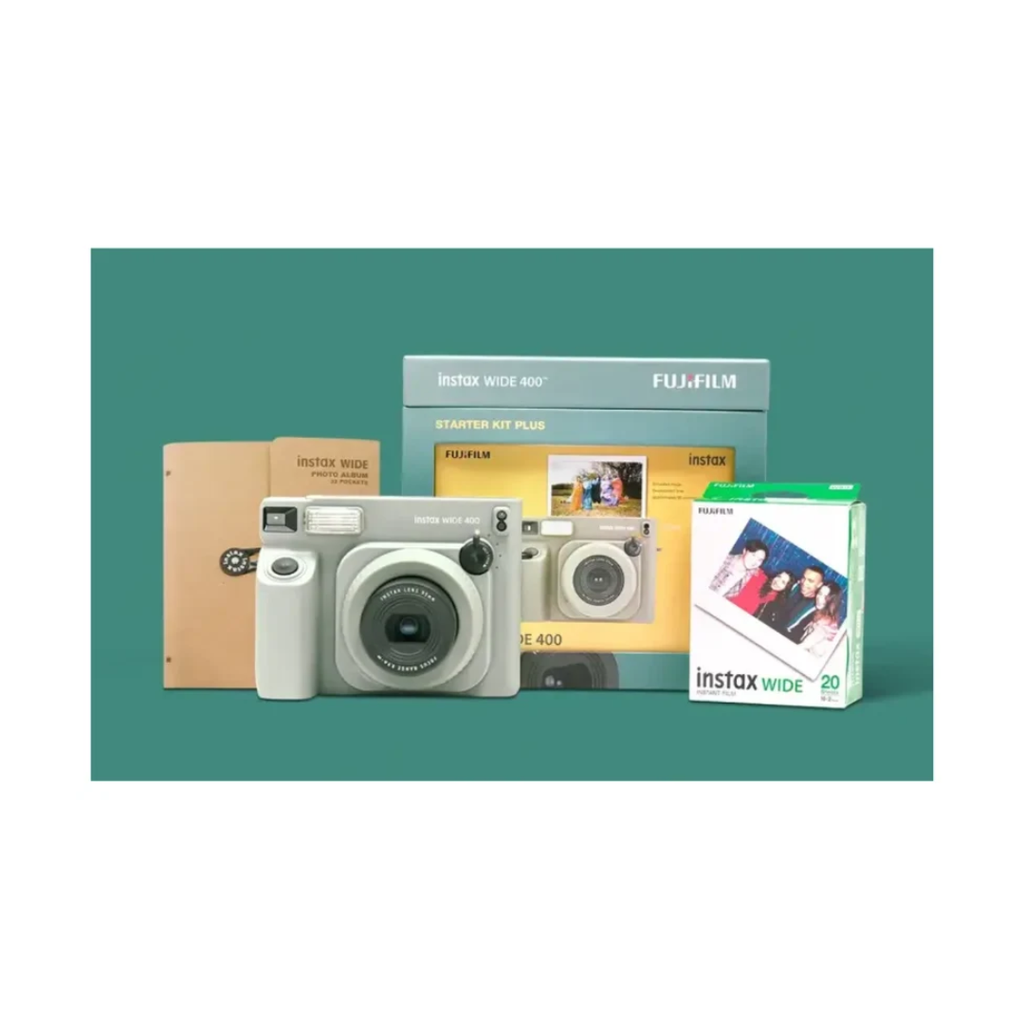 Fujifilm Instax Wide 400 Instant Camera Starter Kit Black